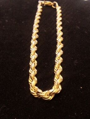 Gold Rope Chain Bracelet - Fashion Women Jewelry